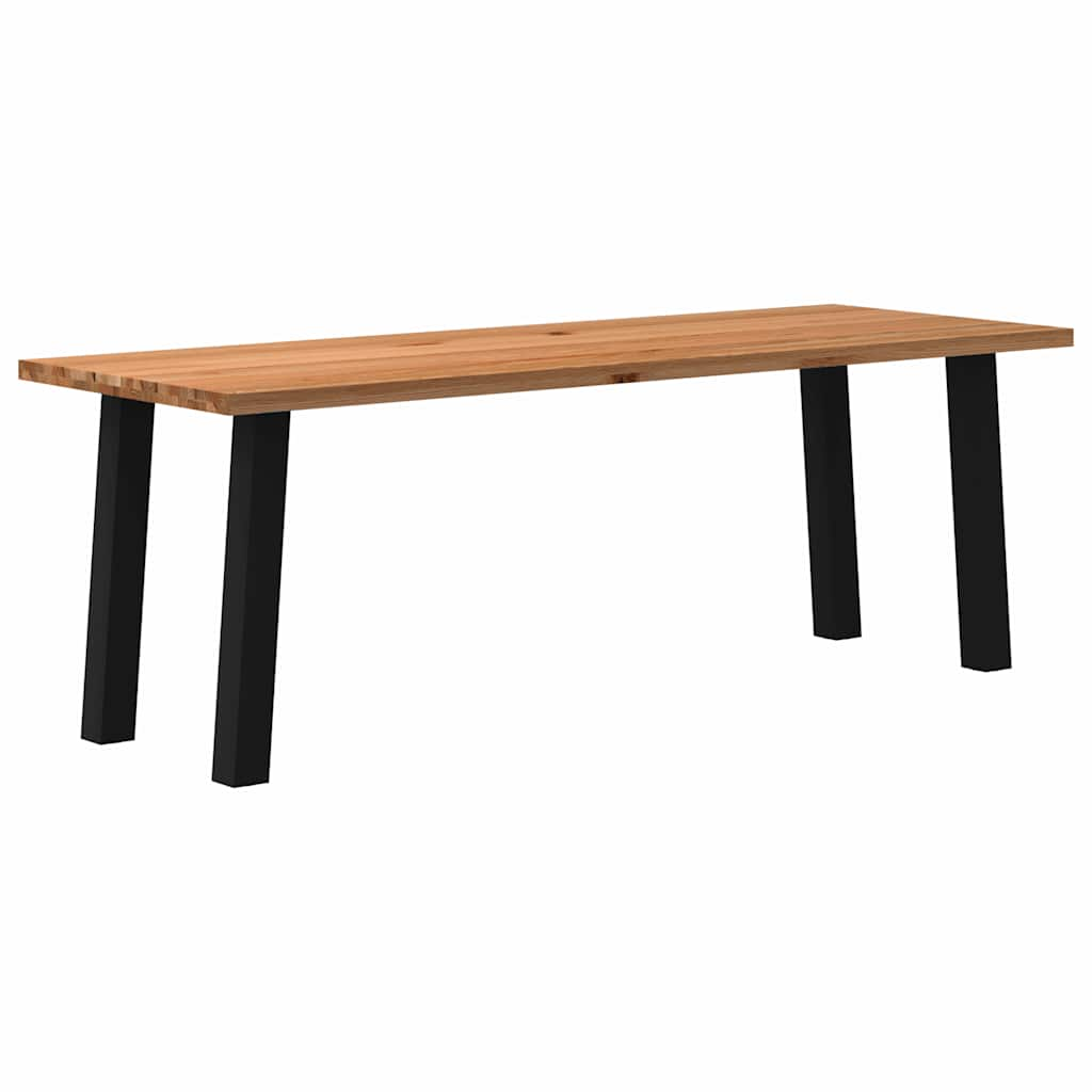 Eettafel Rechthoekig Massief Eikenhout