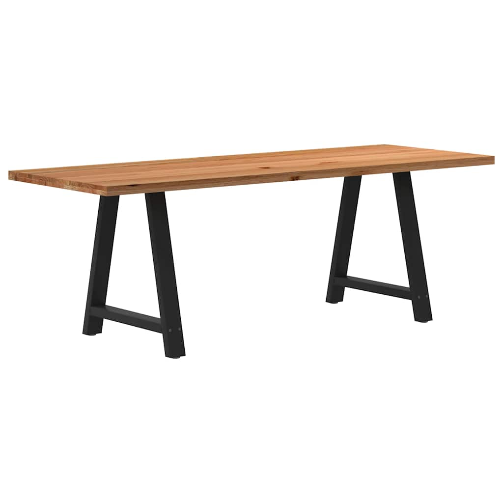 Eettafel Rechthoekig Massief Eikenhout