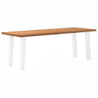 Eettafel Rechthoekig Massief Eikenhout