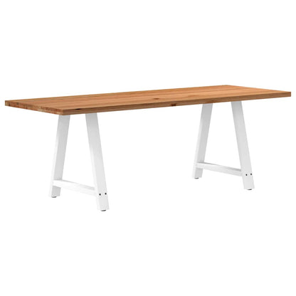 Eettafel Rechthoekig Massief Eikenhout