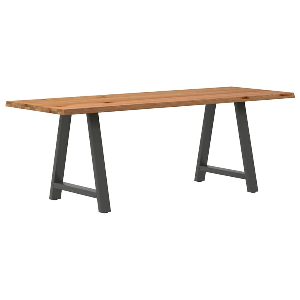 Eettafel Rechthoekig Massief Eikenhout