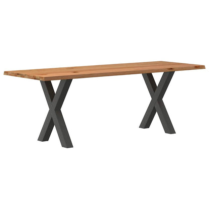 Eettafel Rechthoekig Massief Eikenhout