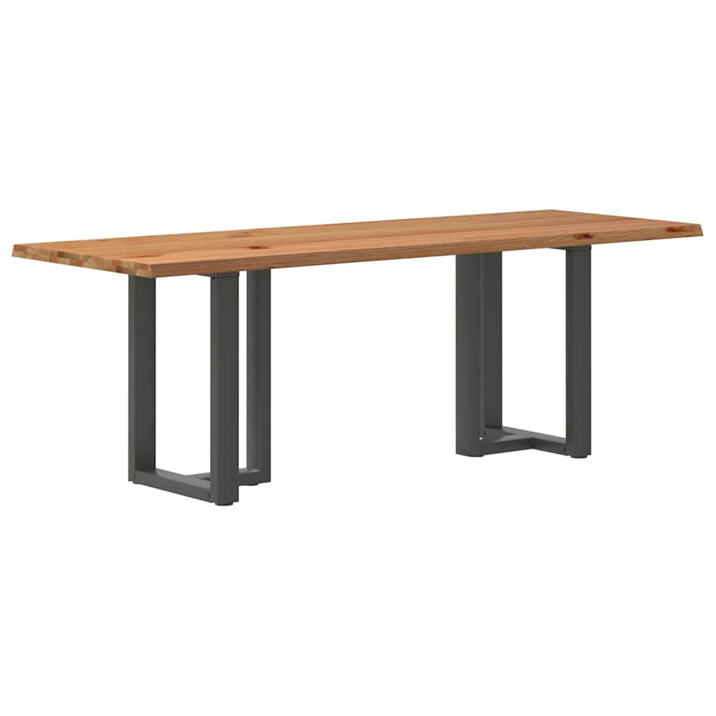 Eettafel Rechthoekig Massief Eikenhout