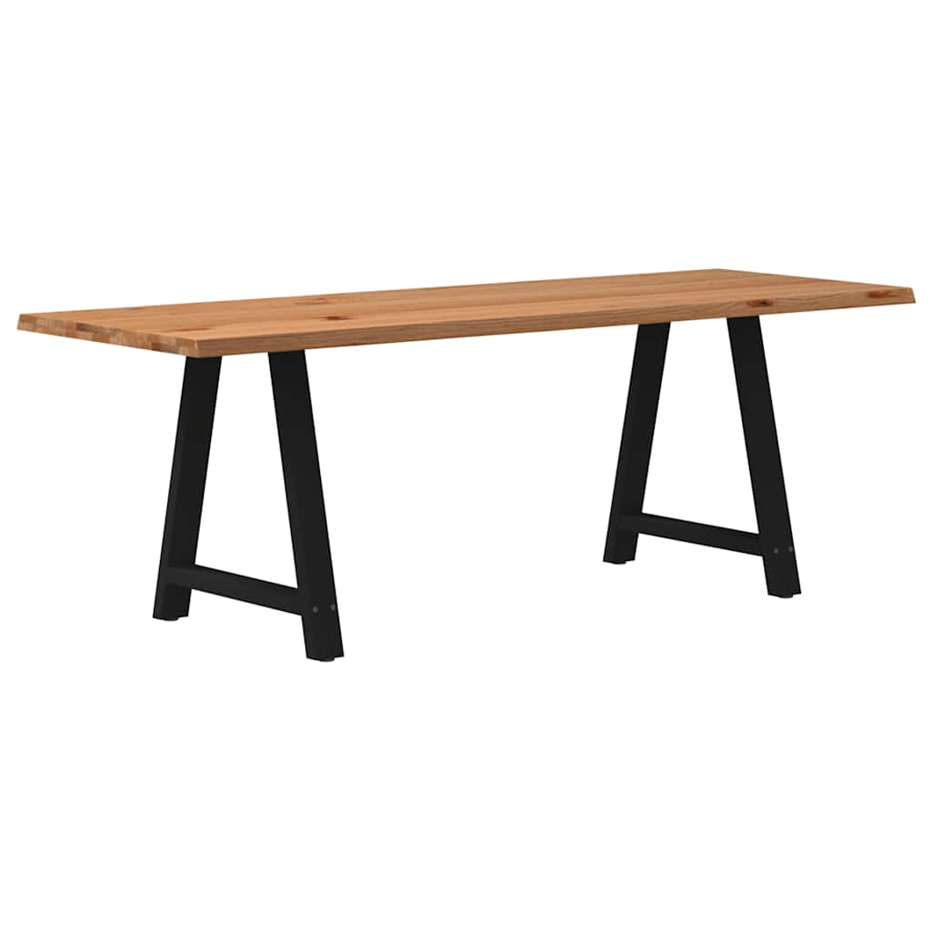 Eettafel Rechthoekig Massief Eikenhout