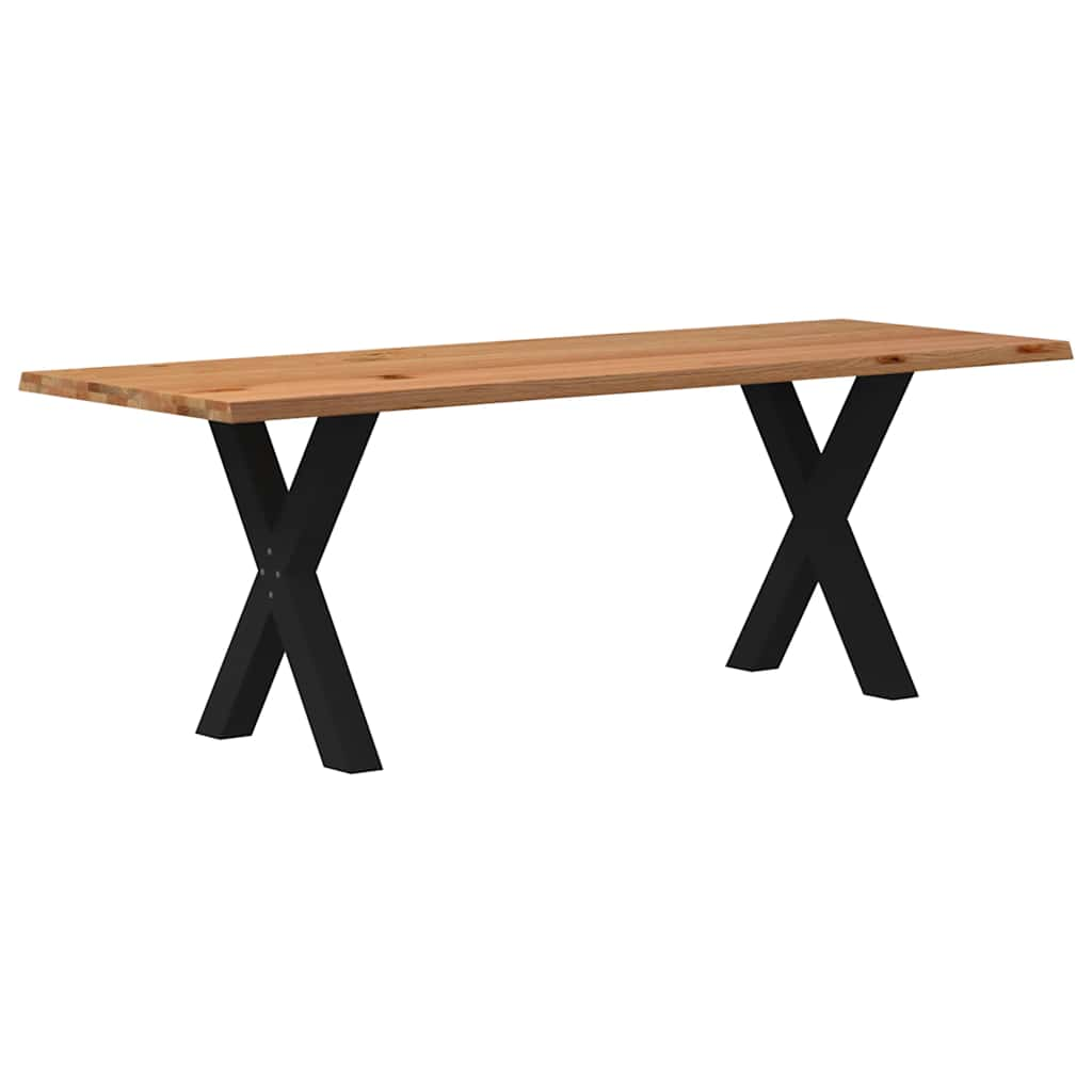 Eettafel Rechthoekig Massief Eikenhout