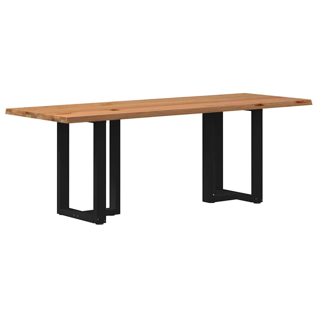 Eettafel Rechthoekig Massief Eikenhout