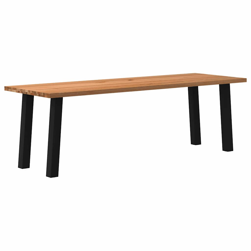 Eettafel Rechthoekig Massief Eikenhout