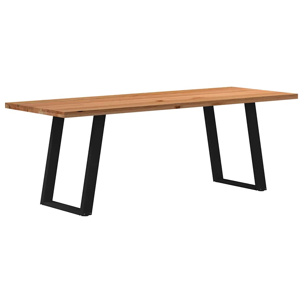 Eettafel Rechthoekig Massief Eikenhout