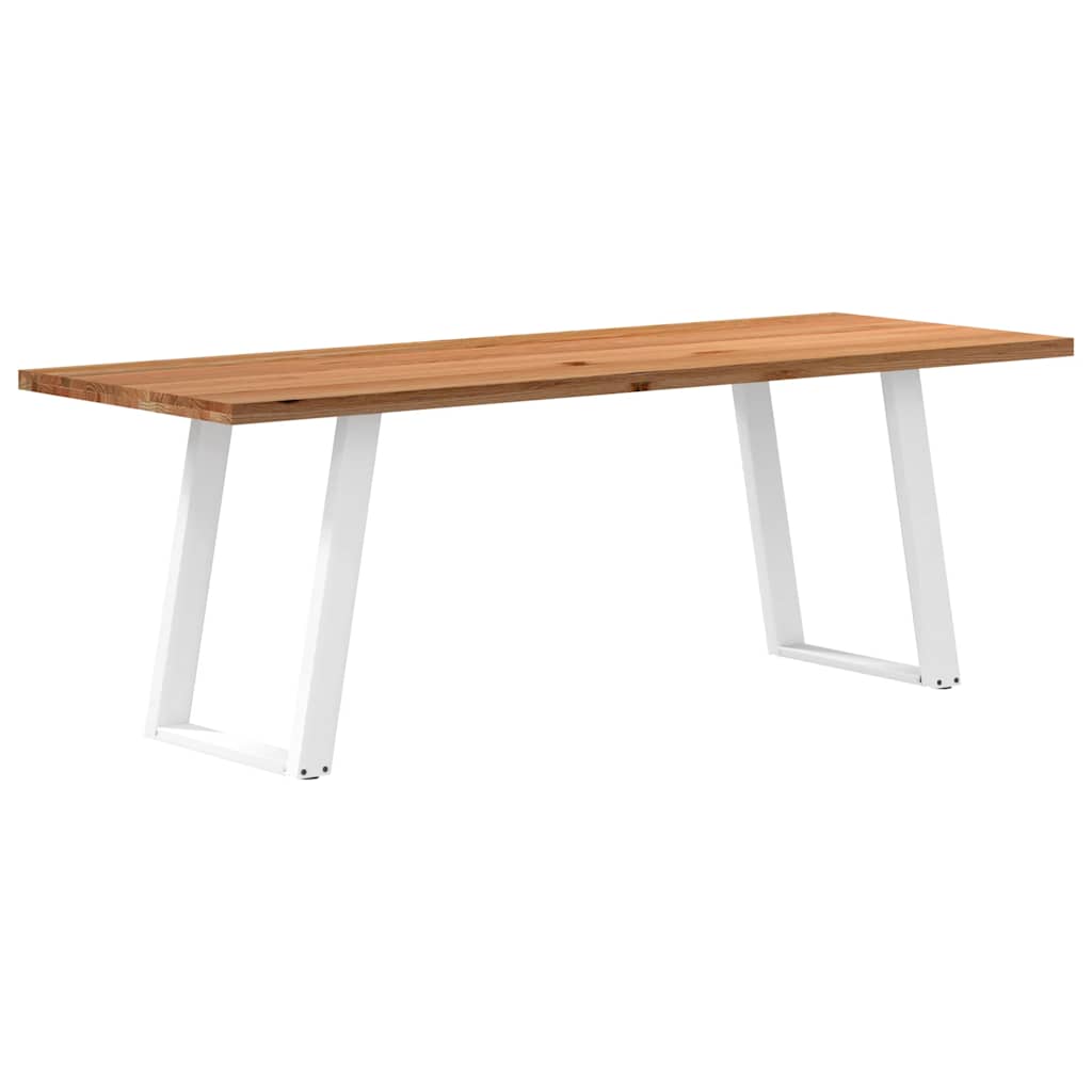 Eettafel Rechthoekig Massief Eikenhout
