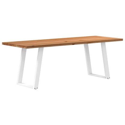 Eettafel Rechthoekig Massief Eikenhout