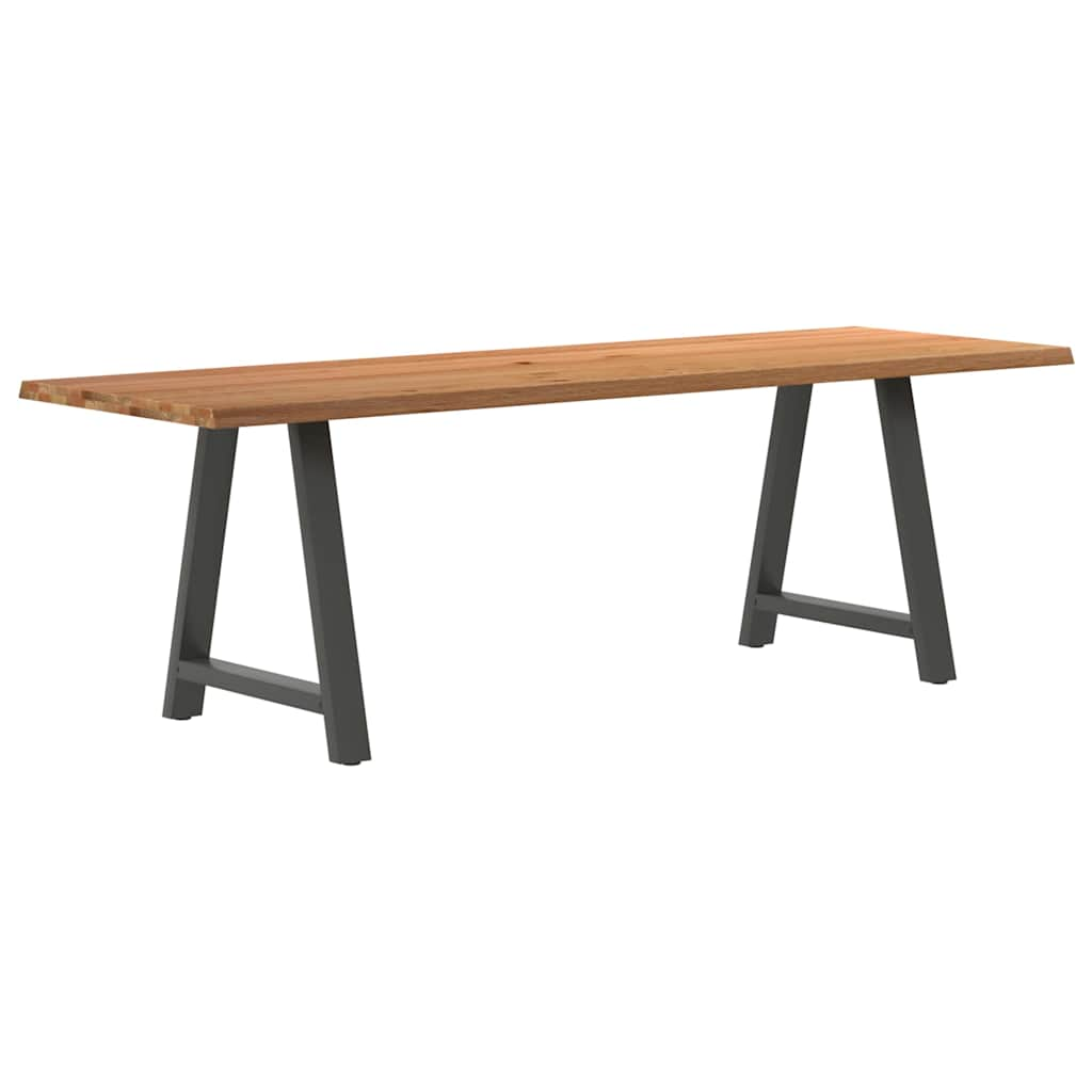 Eettafel Rechthoekig Massief Eikenhout