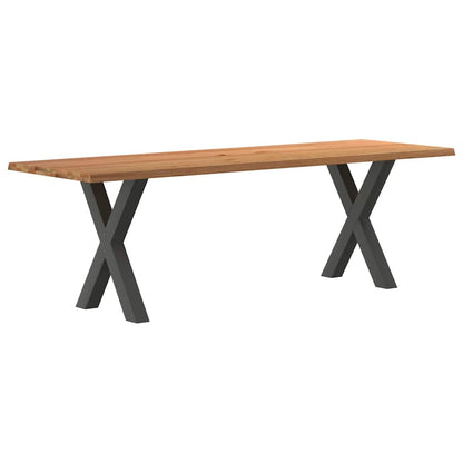 Eettafel Rechthoekig Massief Eikenhout