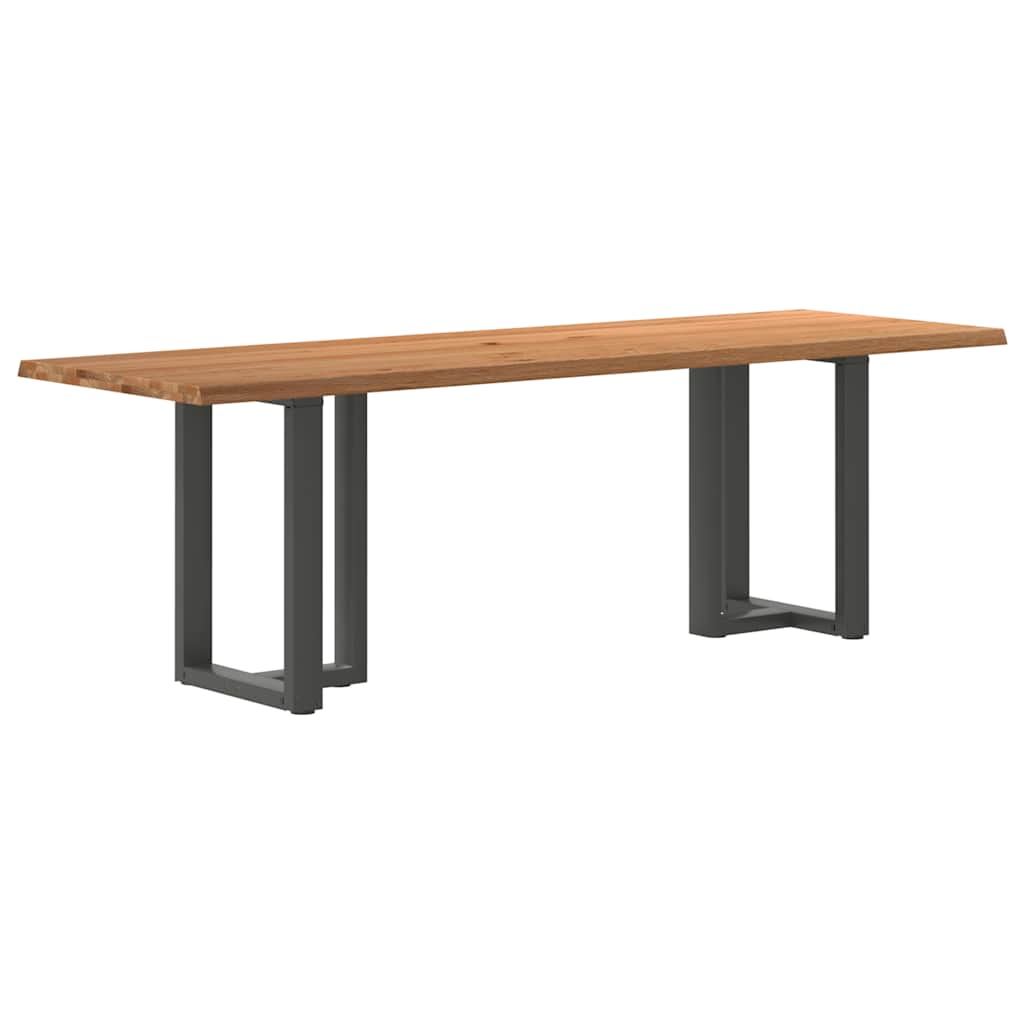 Eettafel Rechthoekig Massief Eikenhout