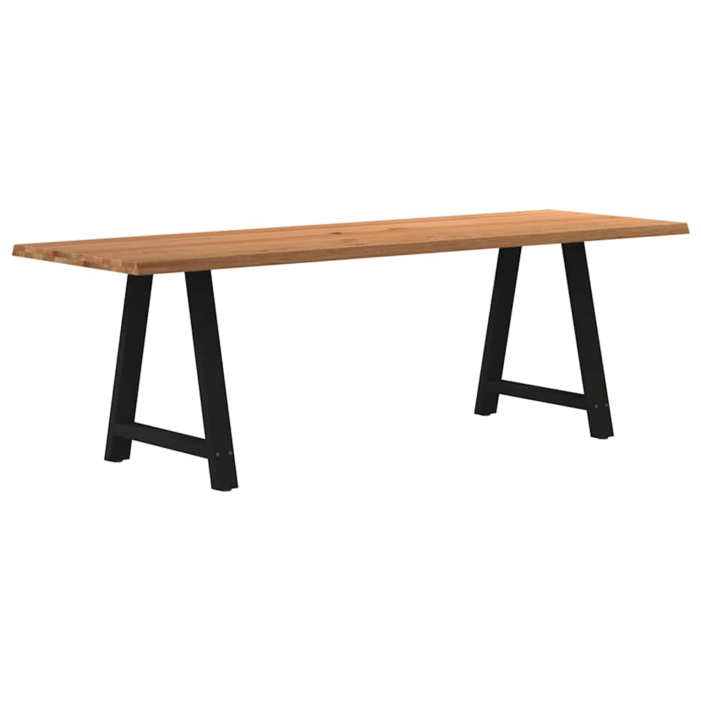 Eettafel Rechthoekig Massief Eikenhout