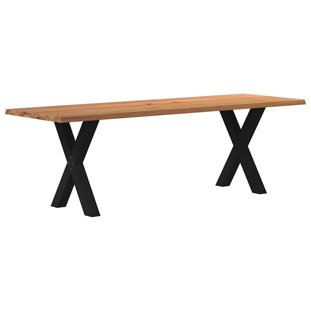 Eettafel Rechthoekig Massief Eikenhout