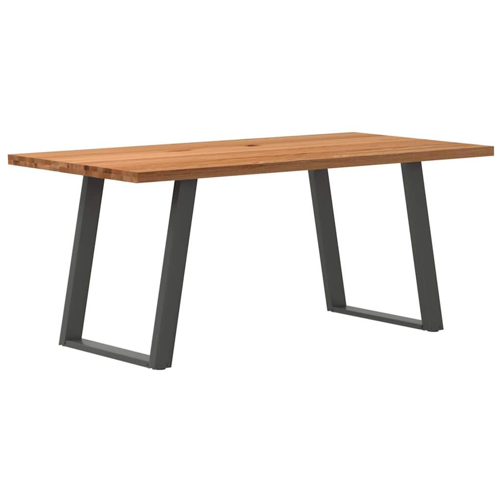 Eettafel Rechthoekig Massief Eikenhout