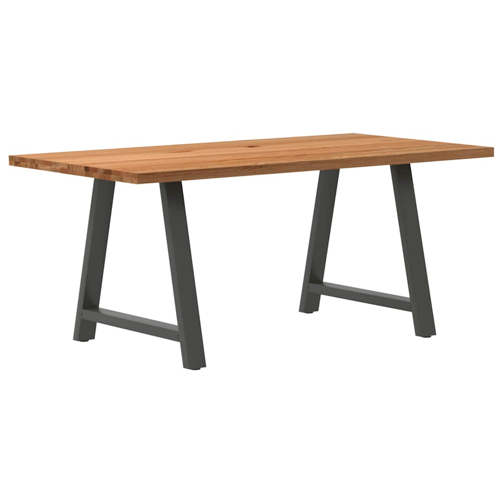 Eettafel Rechthoekig Massief Eikenhout