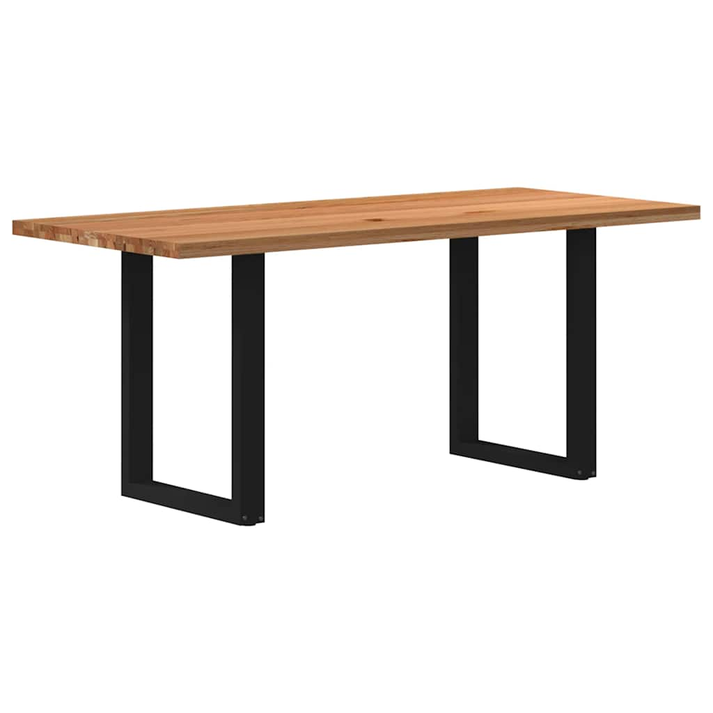 Eettafel Rechthoekig Massief Eikenhout Lichtbruin