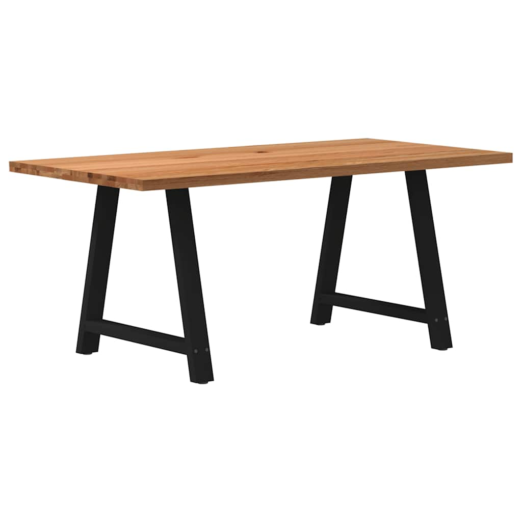 Eettafel Rechthoekig Massief Eikenhout