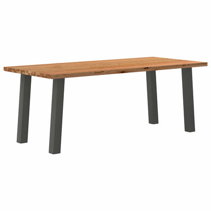 Eettafel Rechthoekig Massief Eikenhout