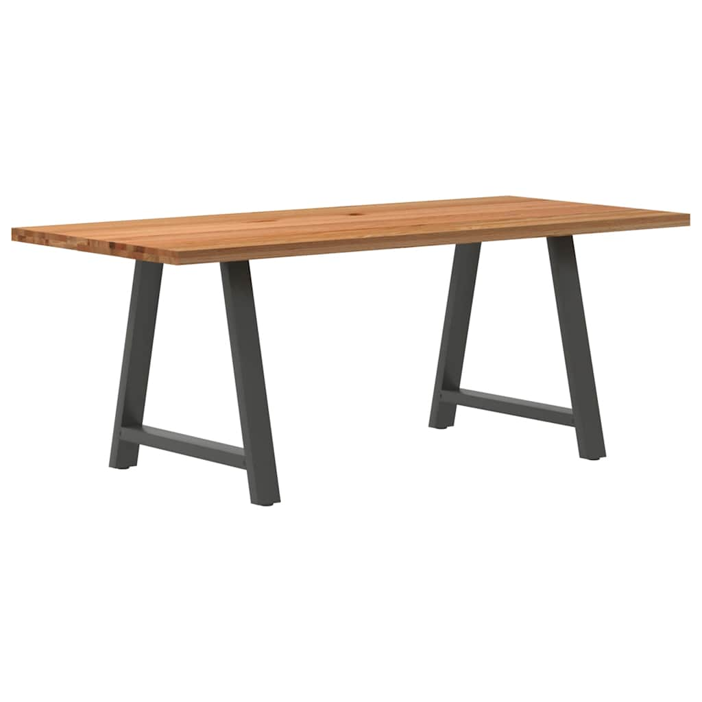 Eettafel Rechthoekig Massief Eikenhout