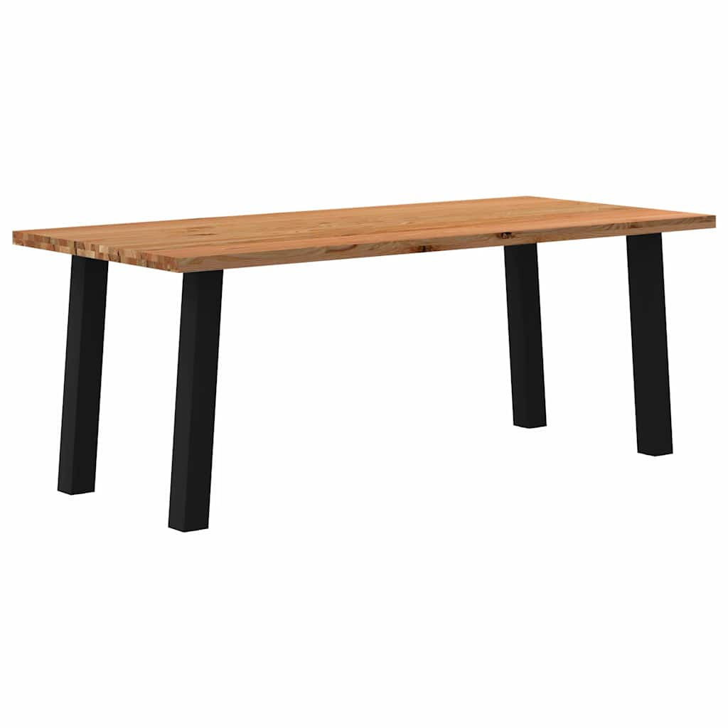 Eettafel Rechthoekig Massief Eikenhout