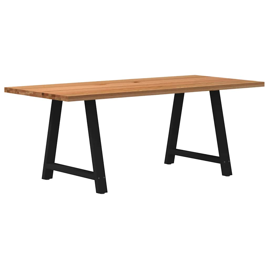 Eettafel Rechthoekig Massief Eikenhout