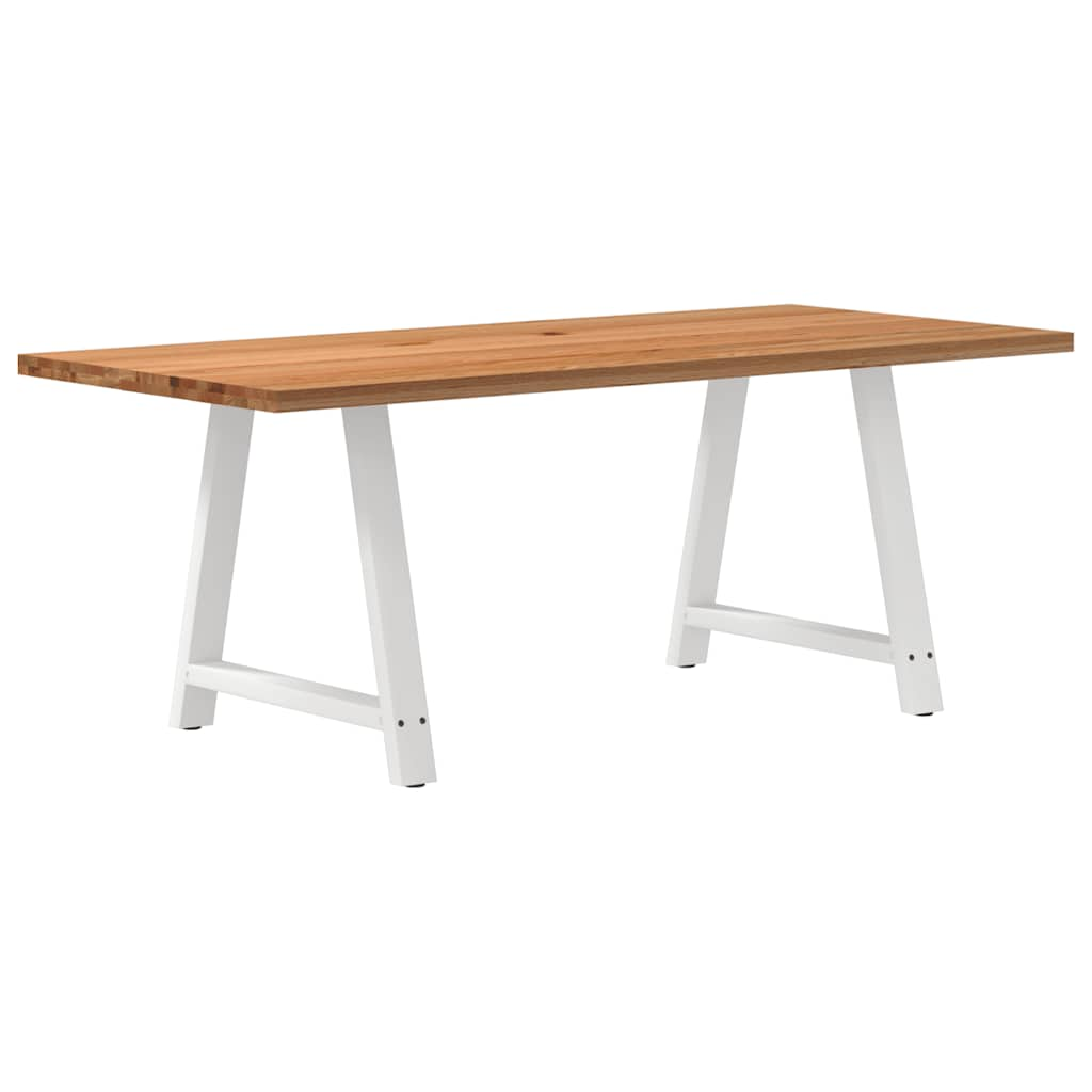 Eettafel Rechthoekig Massief Eikenhout