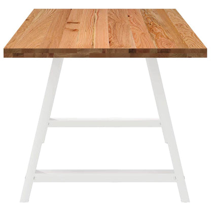 Eettafel Rechthoekig Massief Eikenhout