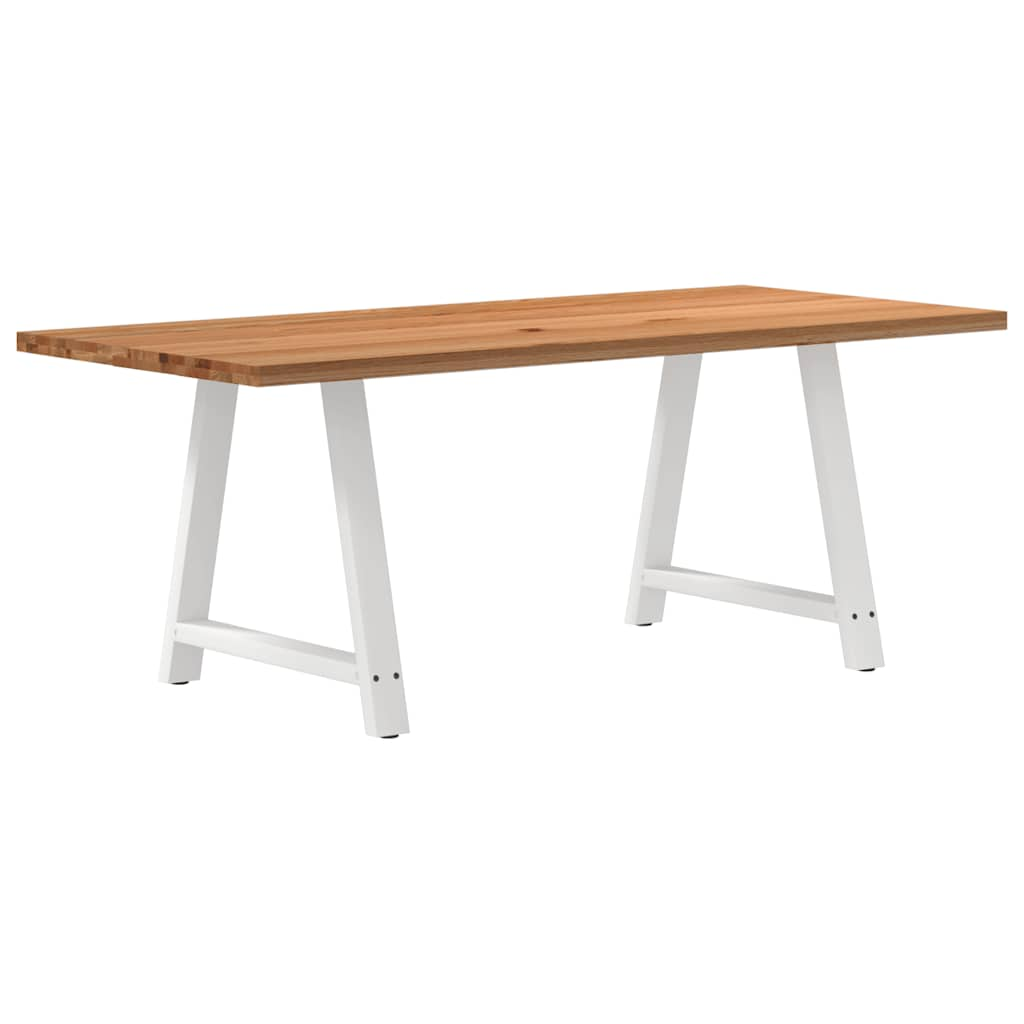 Eettafel Rechthoekig Massief Eikenhout