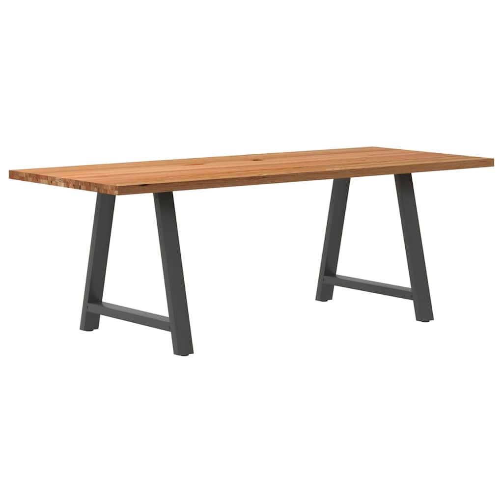 Eettafel Rechthoekig Massief Eikenhout