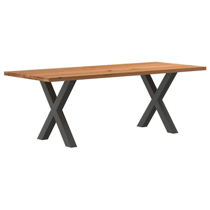 Eettafel Rechthoekig Massief Eikenhout Lichtbruin