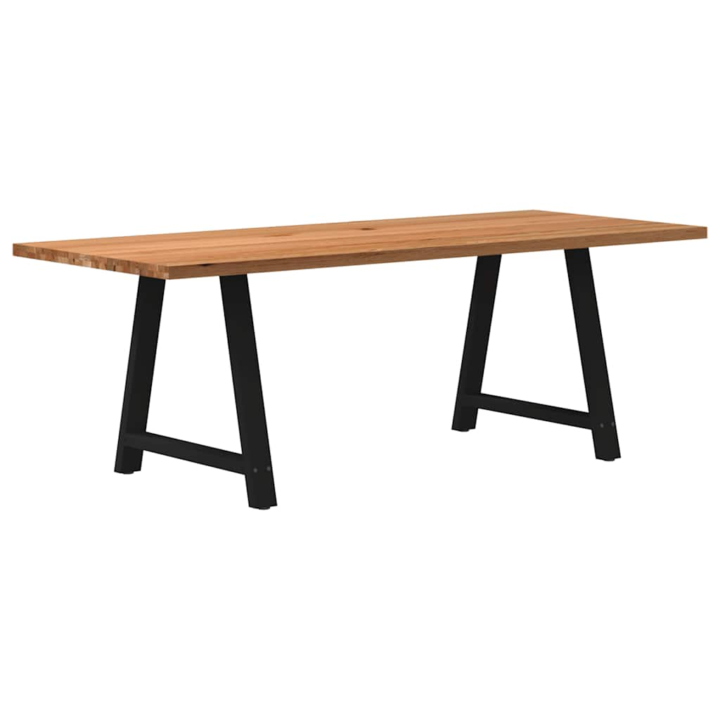 Eettafel Rechthoekig Massief Eikenhout