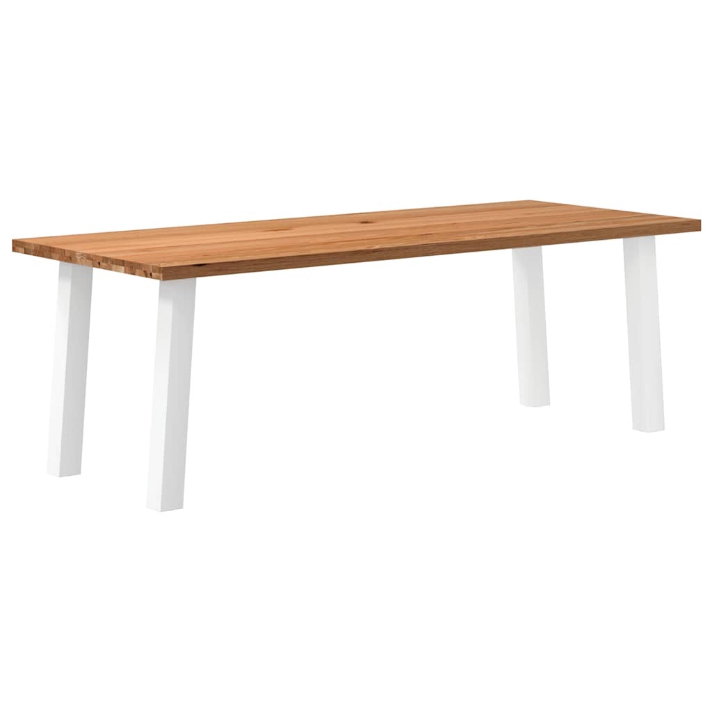 Eettafel Rechthoekig Massief Eikenhout