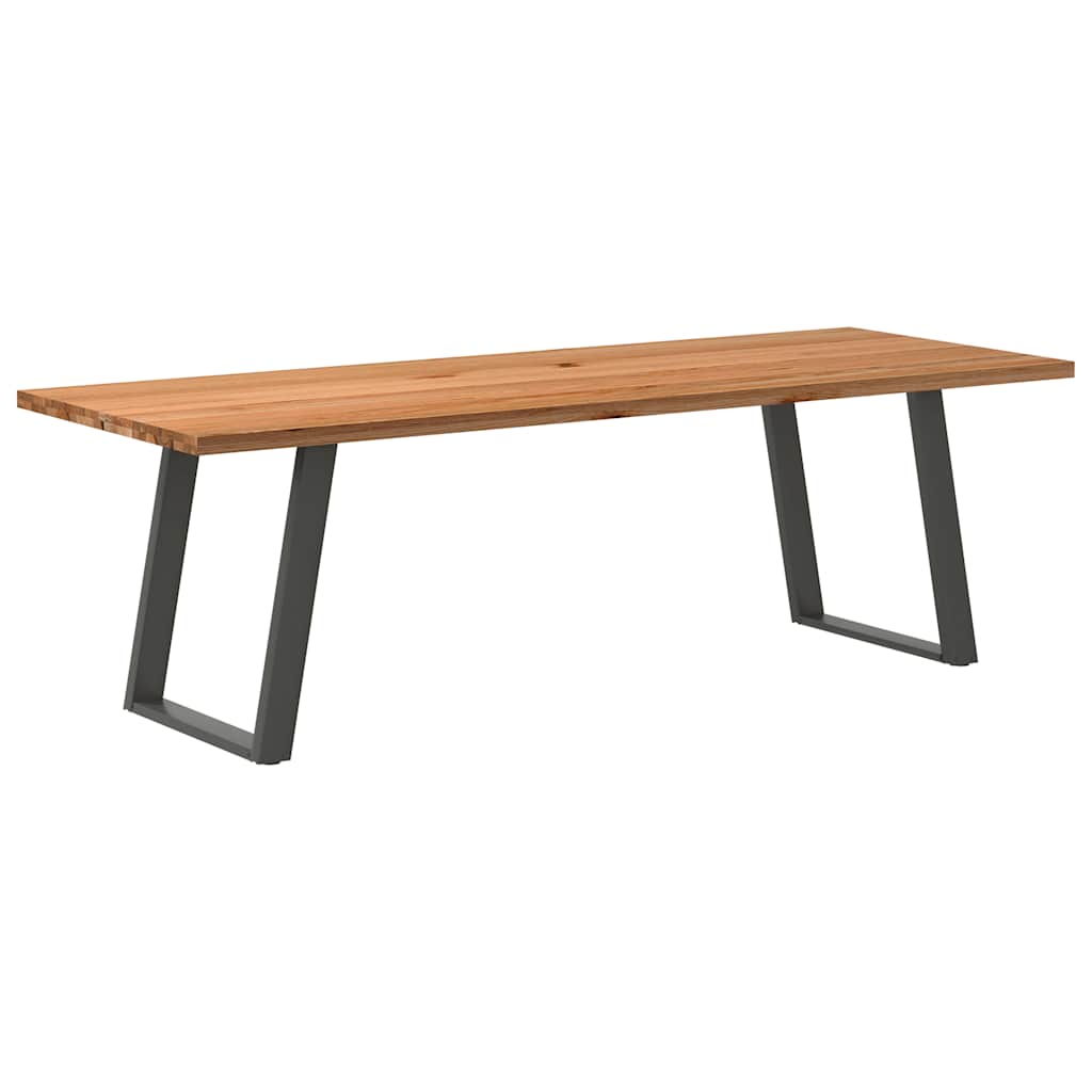 Eettafel Rechthoekig Massief Eikenhout