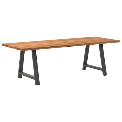 Eettafel Rechthoekig Massief Eikenhout