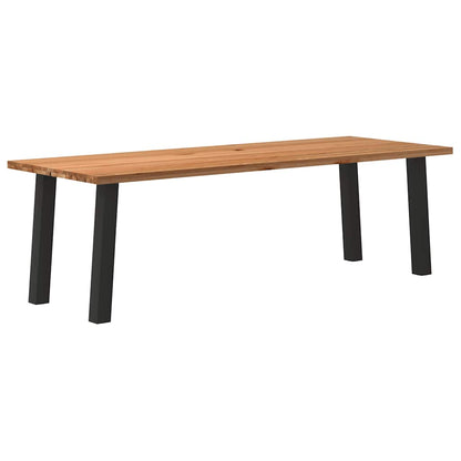 Eettafel Rechthoekig Massief Eikenhout