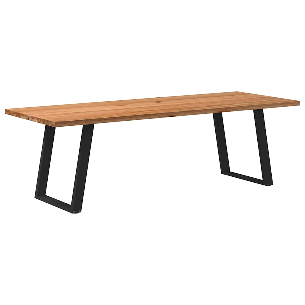 Eettafel Rechthoekig Massief Eikenhout