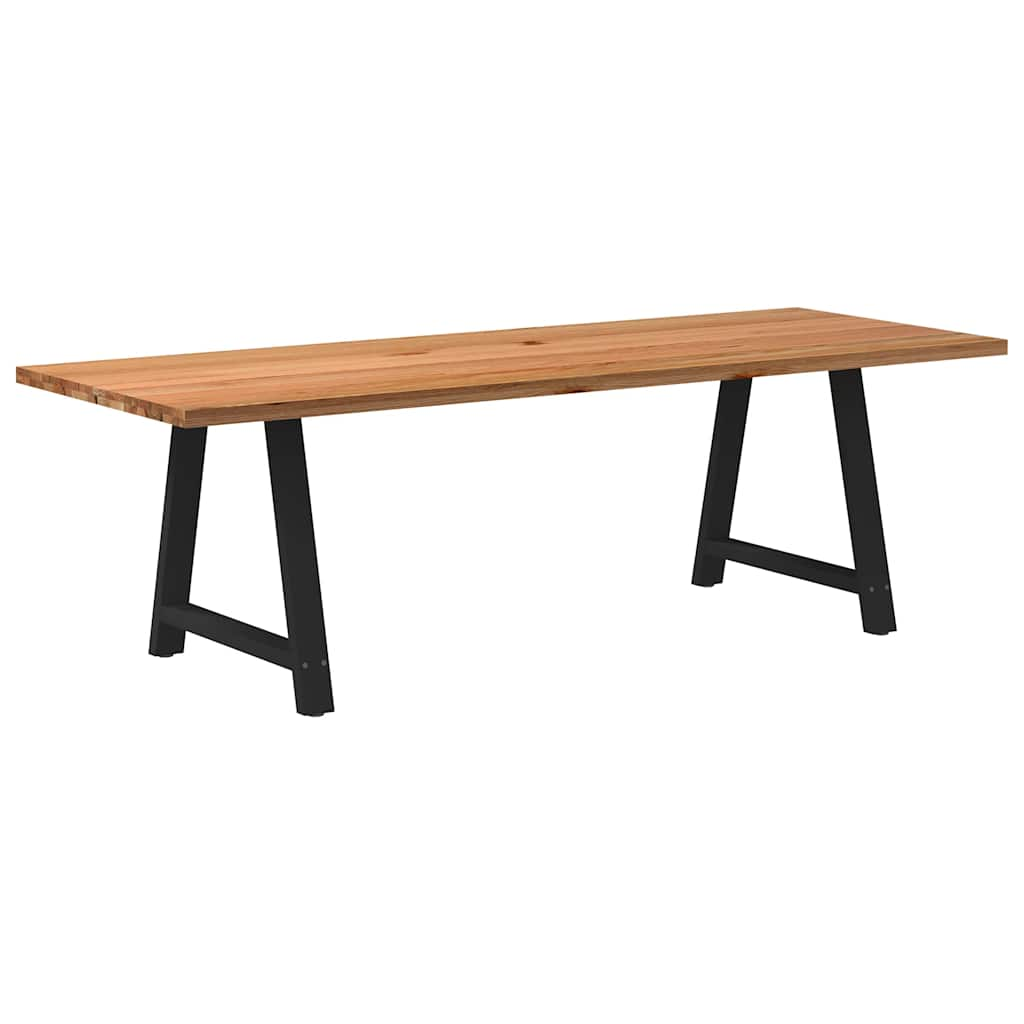 Eettafel Rechthoekig Massief Eikenhout