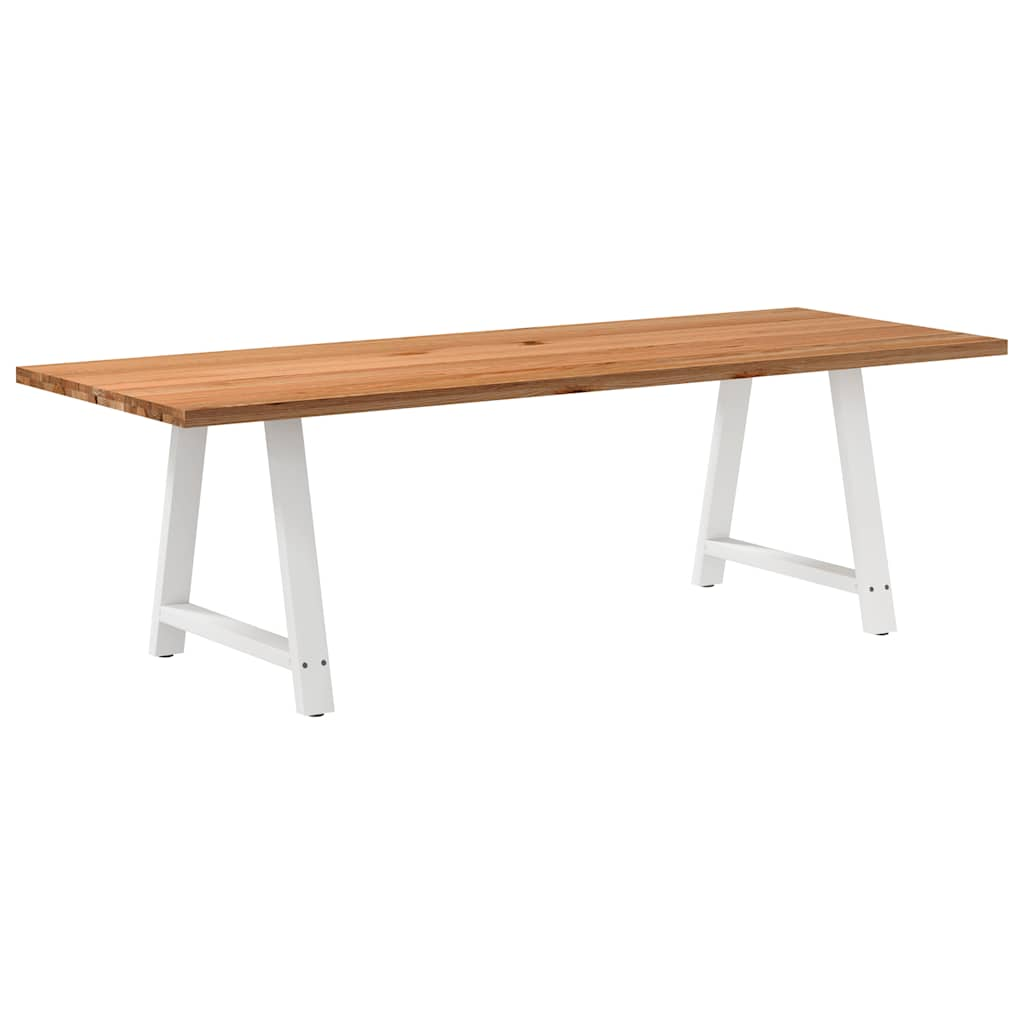 Eettafel Rechthoekig Massief Eikenhout