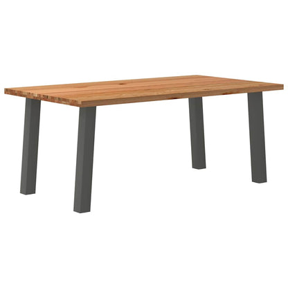 Eettafel Rechthoekig Massief Eikenhout