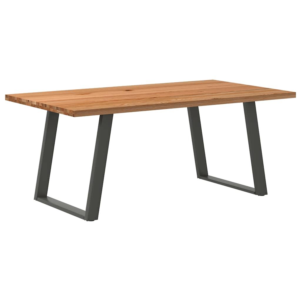 Eettafel Rechthoekig Massief Eikenhout