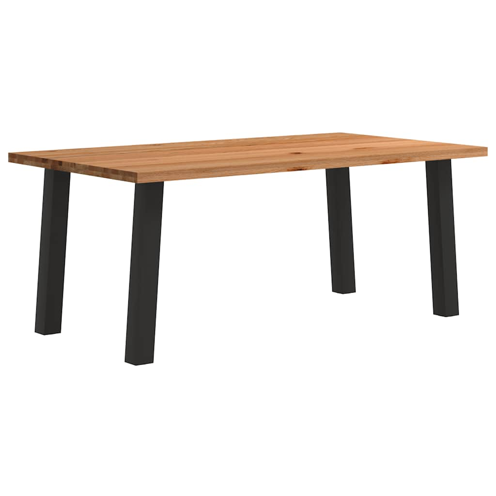 Eettafel Rechthoekig Massief Eikenhout