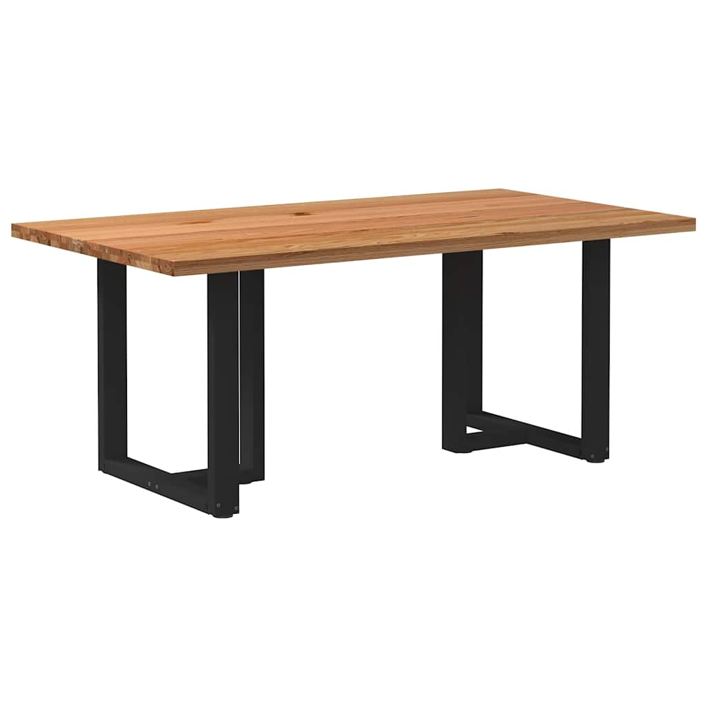 Eettafel Rechthoekig Massief Eikenhout Lichtbruin