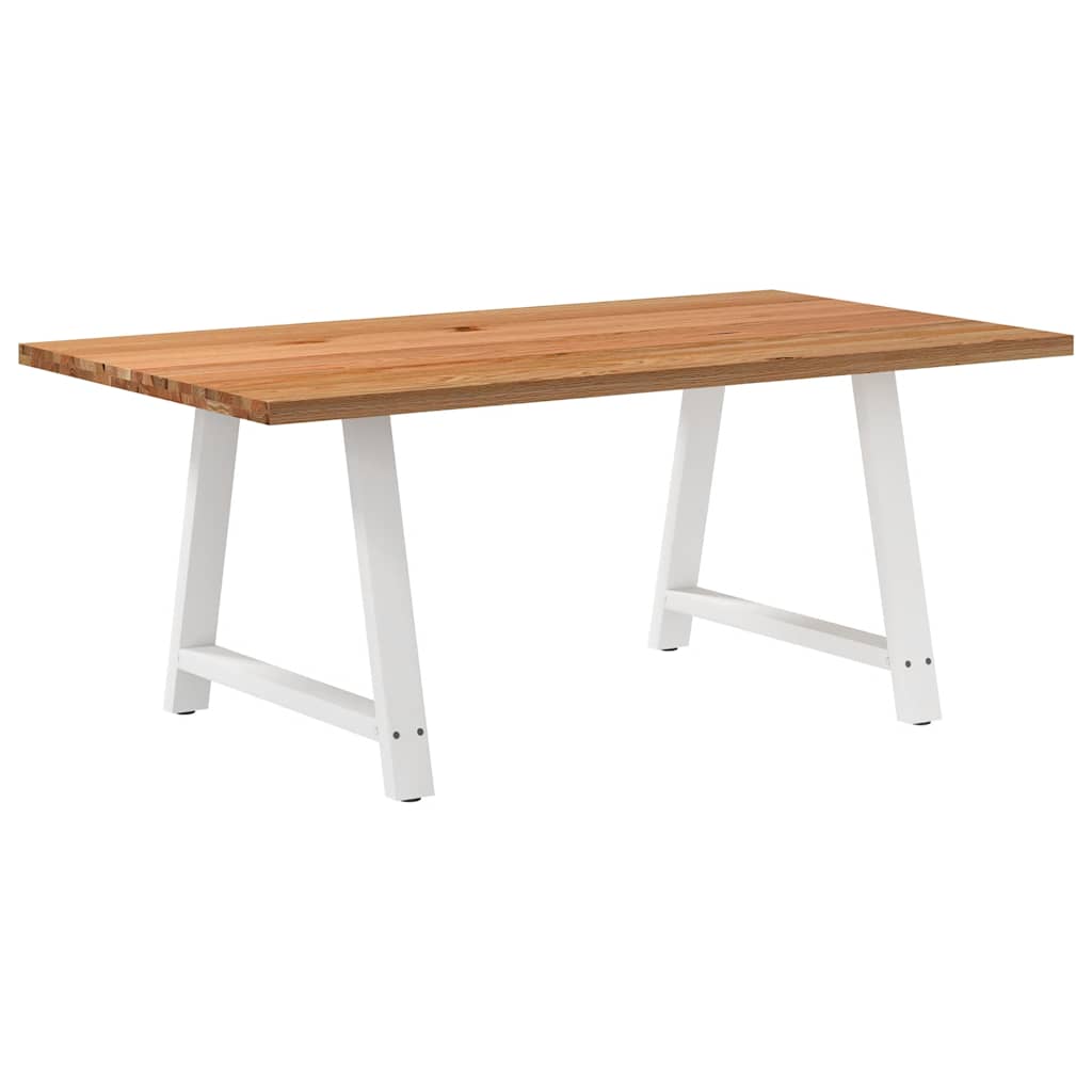 Eettafel Rechthoekig Massief Eikenhout