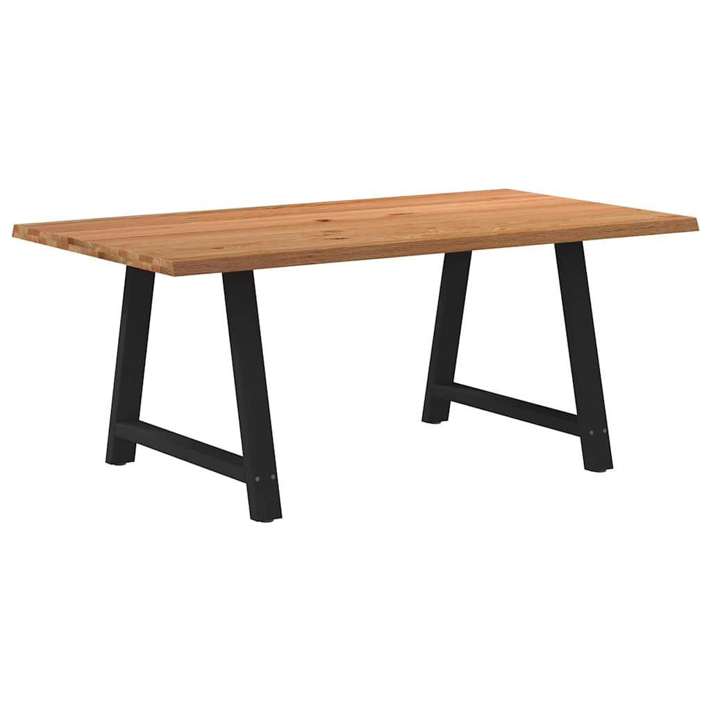 Eettafel Rechthoekig Massief Eikenhout