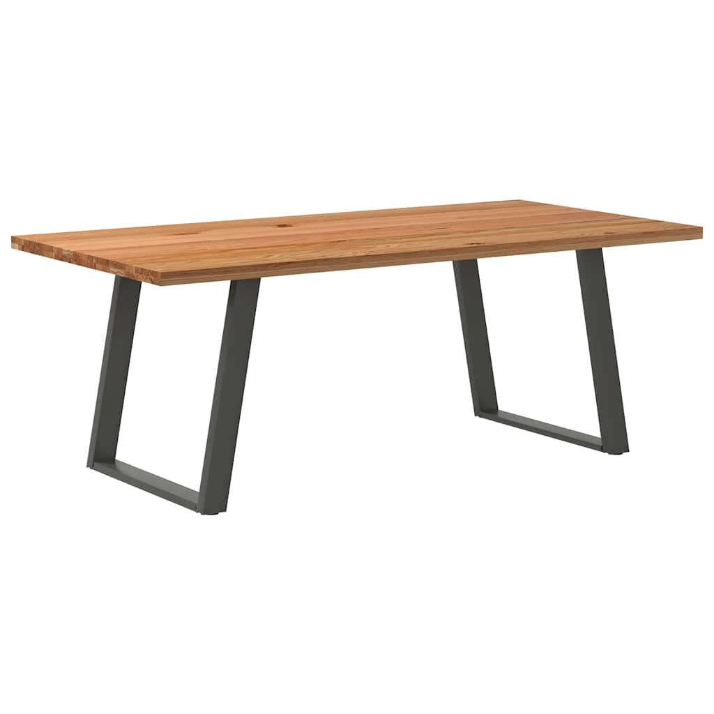 Eettafel Rechthoekig Massief Eikenhout