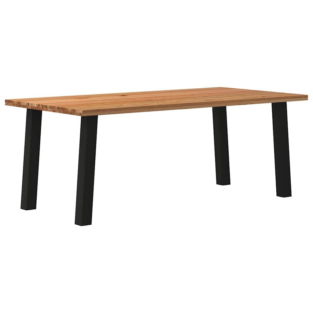 Eettafel Rechthoekig Massief Eikenhout