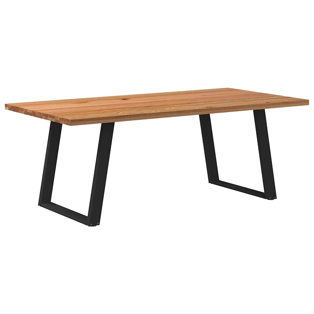 Eettafel Rechthoekig Massief Eikenhout