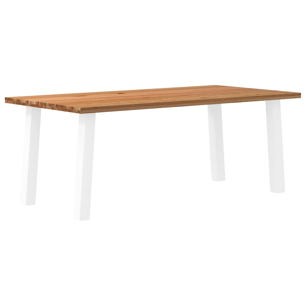 Eettafel Rechthoekig Massief Eikenhout